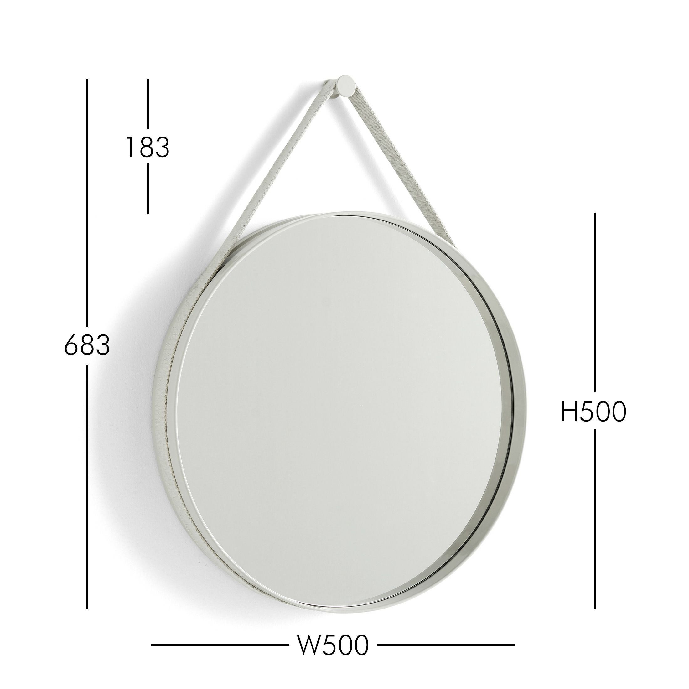 HAY（ヘイ） / STRAP MIRROR NO 2（ストラップミラー） / Φ50cm