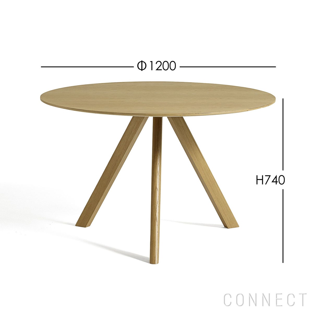 HAY（ヘイ） / CPH 20 ROUND（ラウンド） / Φ120cm / オーク材・ウォーターラッカー / テーブル