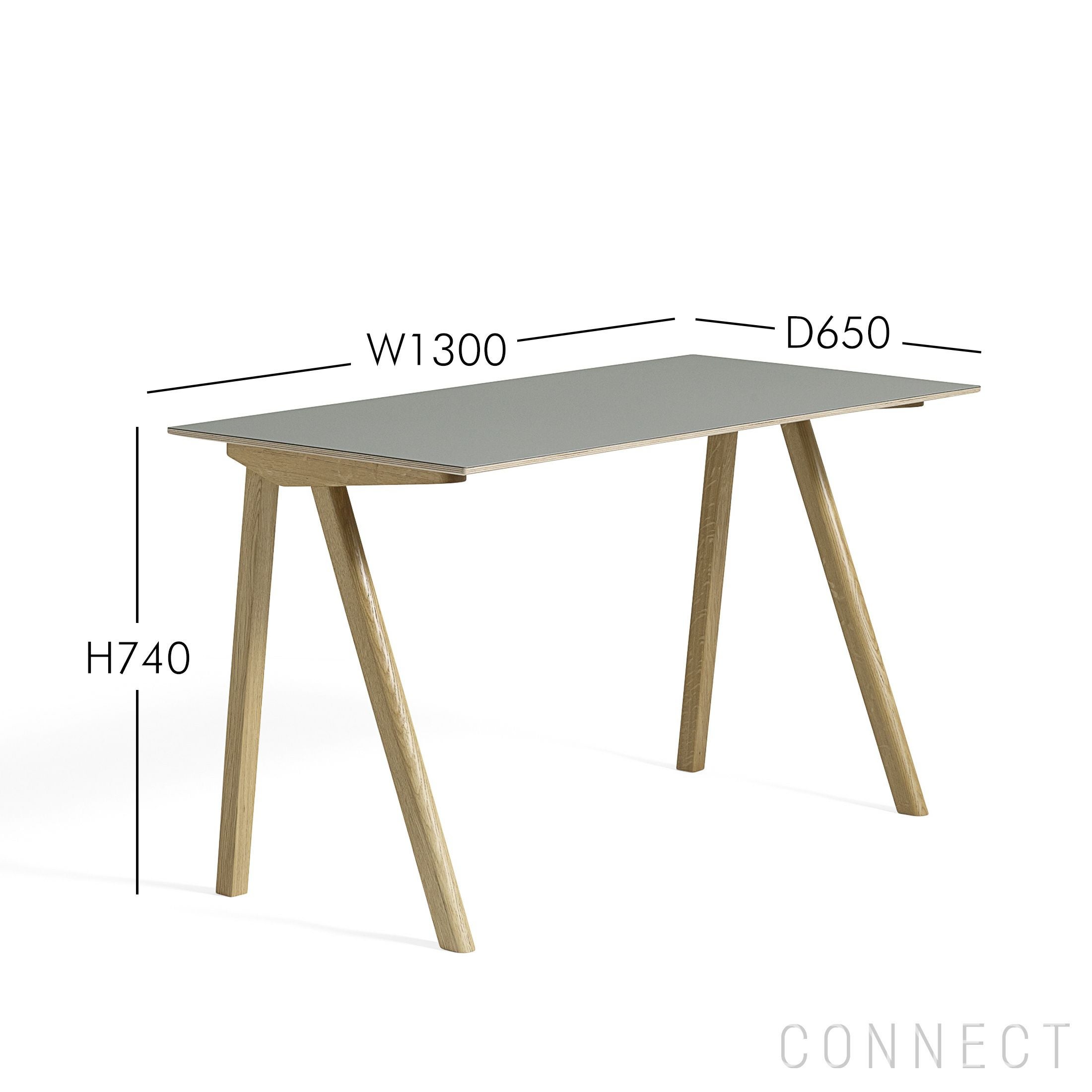 HAY（ヘイ） / CPH 90 DESK（デスク） / グレーリノリウム | CONNECT