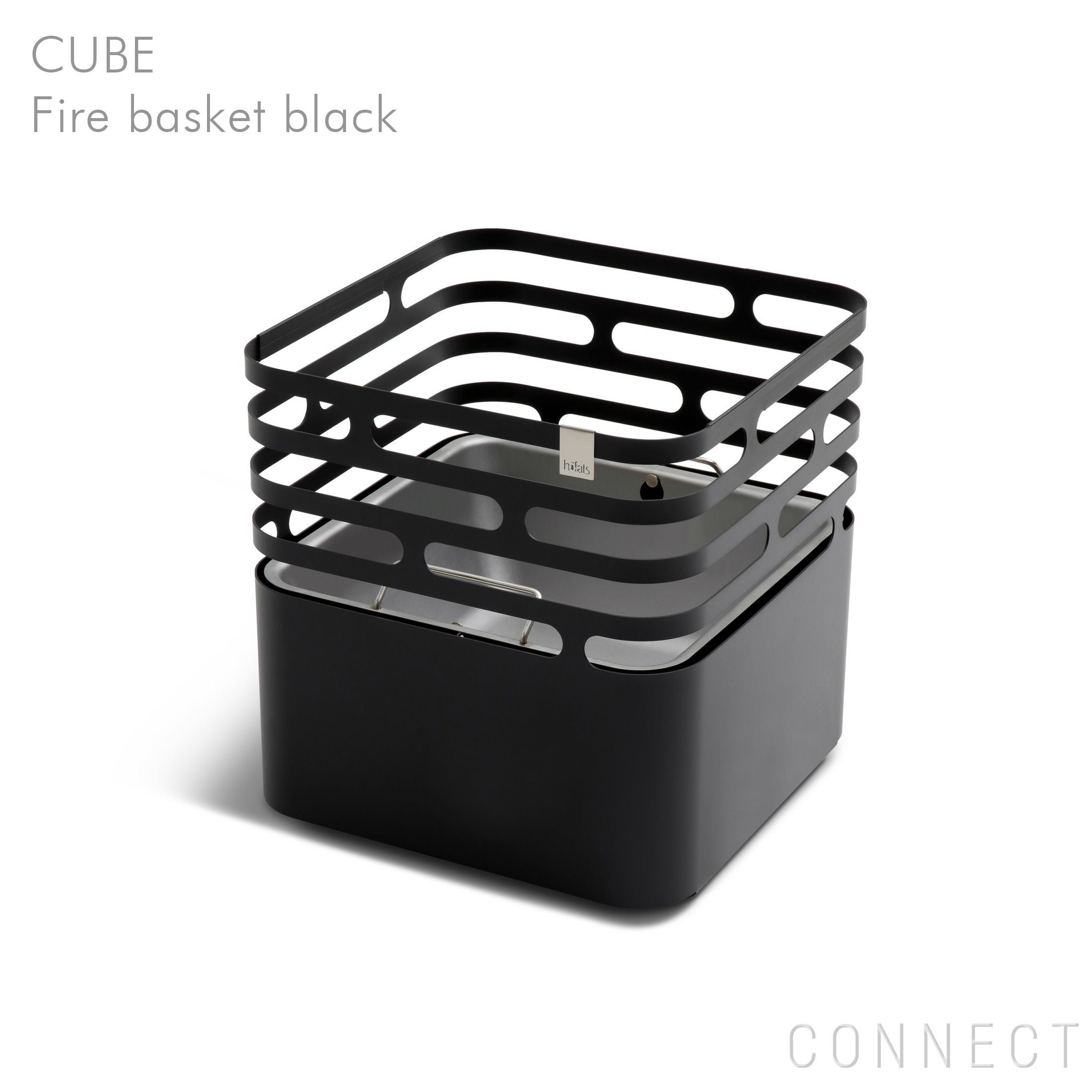 Hofats ホーファッツ キューブ　　　　ファイアーバスケット 焚き火台 Hofats（ホーファッツ） / CUBE Fire basket black（キューブ
