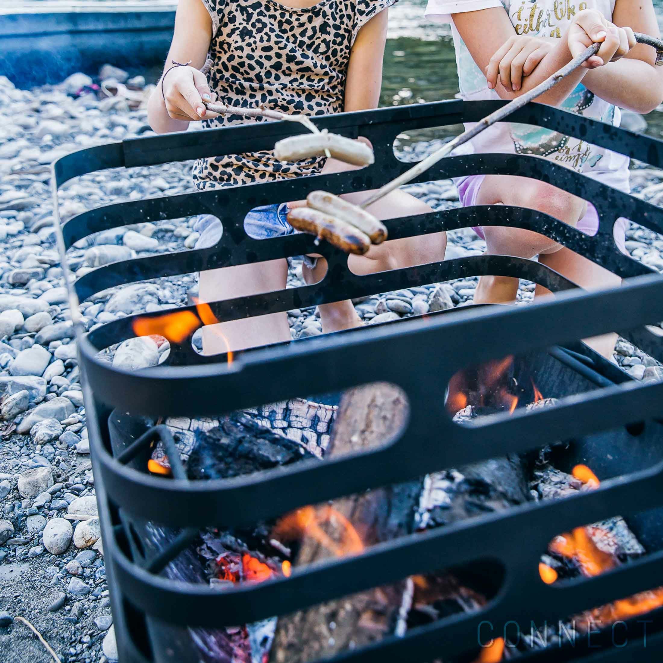 Hofats（ホーファッツ） / CUBE Fire basket black（キューブ