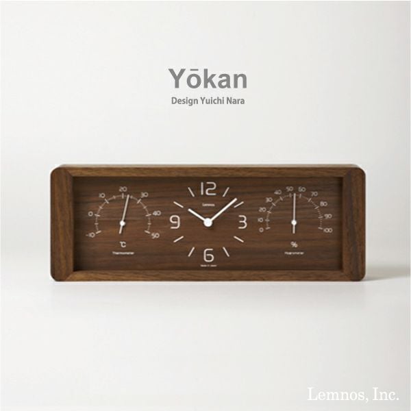 レムノス 置き時計 温湿度付き　ヨーカン 決算キャンペーンpt10倍】Lemnos（レムノス） / Yokan（ヨーカン
