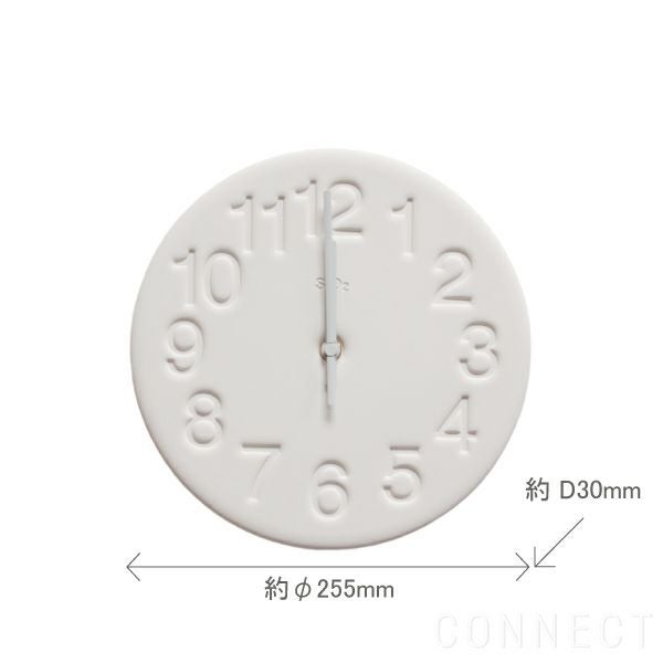 LEMNOS(レムノス)/珪藻土（けいそうど）の時計 掛け時計
