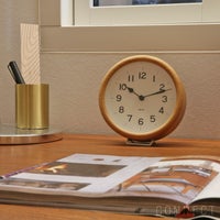 LEMNOS ( レムノス )  / MIKI ( ミキ) ケヤキの時計 置き 掛け時計