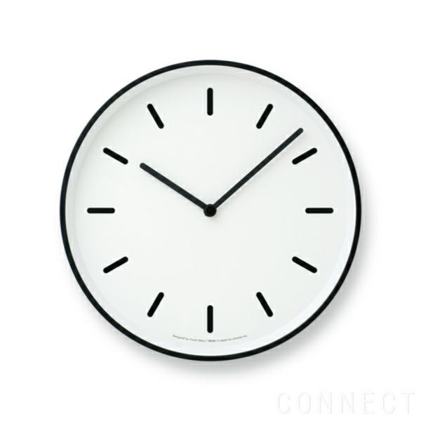 LEMNOS(レムノス)/MONO Clock(モノクロック)  掛け時計　棒指標  ホワイト