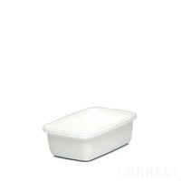 野田琺瑯　Whtie series(ホワイトシリーズ)　レクタングル深型　M