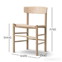 FREDERICIA（フレデリシア） / J39（モーエンセンチェア・シェーカーチェア） / オーク材・ソープ仕上げ