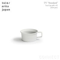 1616 / arita japan（イチロクイチロク / アリタジャパン） TY "Standard" ティーカップw.ハンドル プレーングレー
