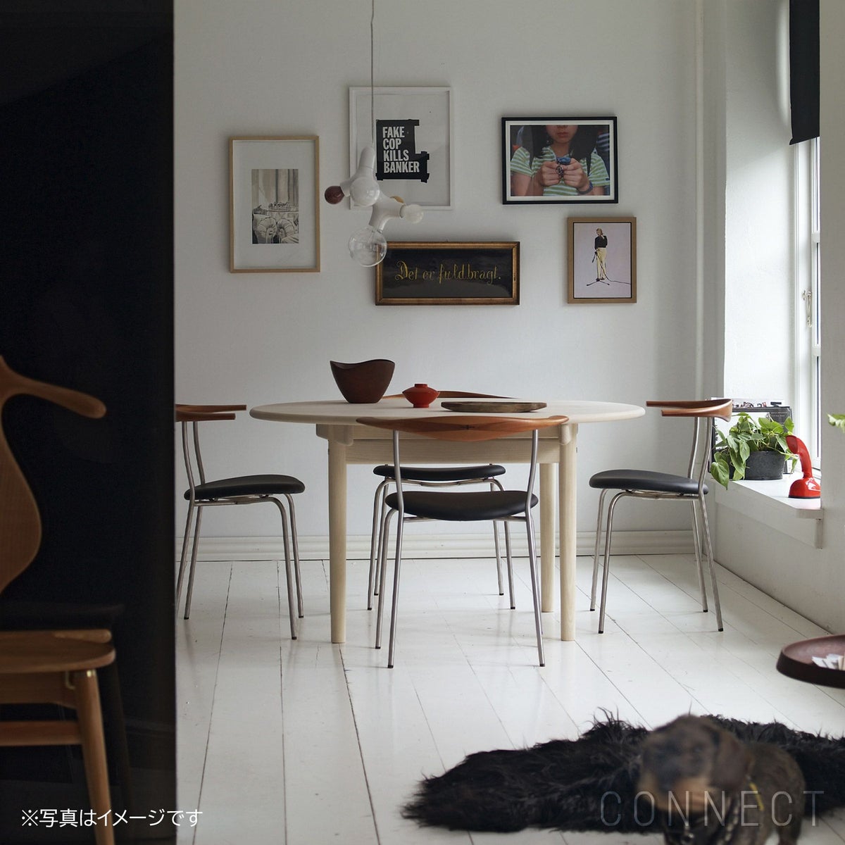 PP Mobler（PPモブラー） PP701 チェア / ウォルナット材・オイルフィニッシュ / エルモソフトレザー / ブラック