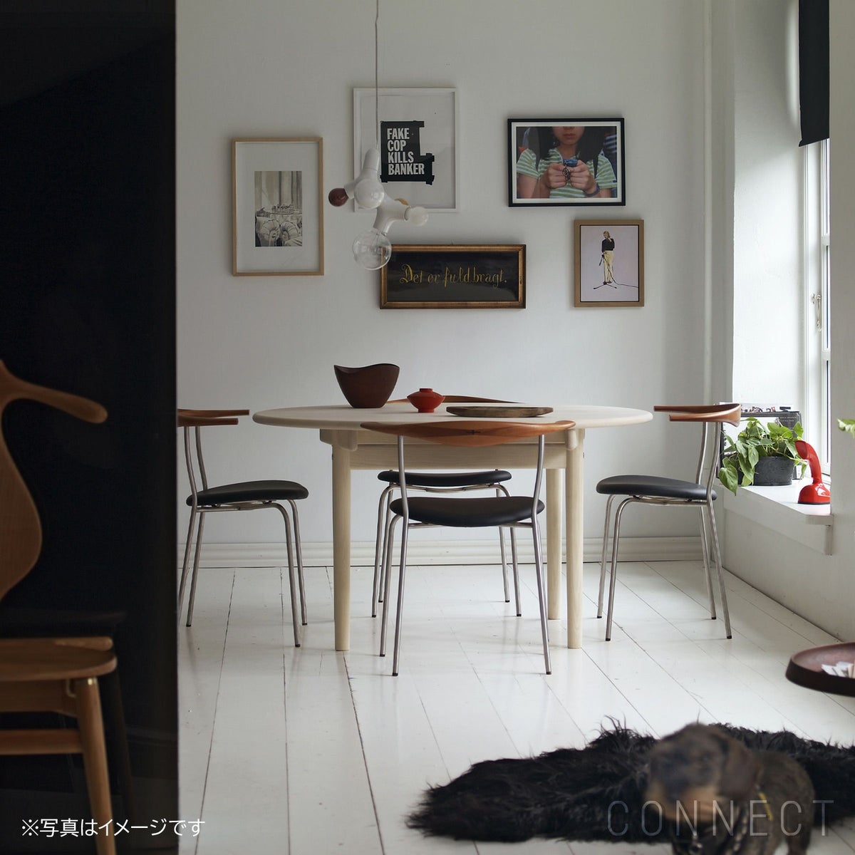 PP Mobler（PPモブラー） PP701 チェア / オーク材・ソープフィニッシュ / エルモソフトレザー / ブラック