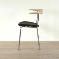 PP Mobler（PPモブラー） / PP701 チェア / アッシュ材・ソープフィニッシュ / エルモソフトレザー / ブラック