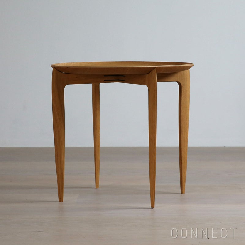 FRITZ HANSEN（フリッツ・ハンセン） / TRAY TABLE（トレイテーブル） / 折りたたみ式トレイテーブル / φ45cm / オーク