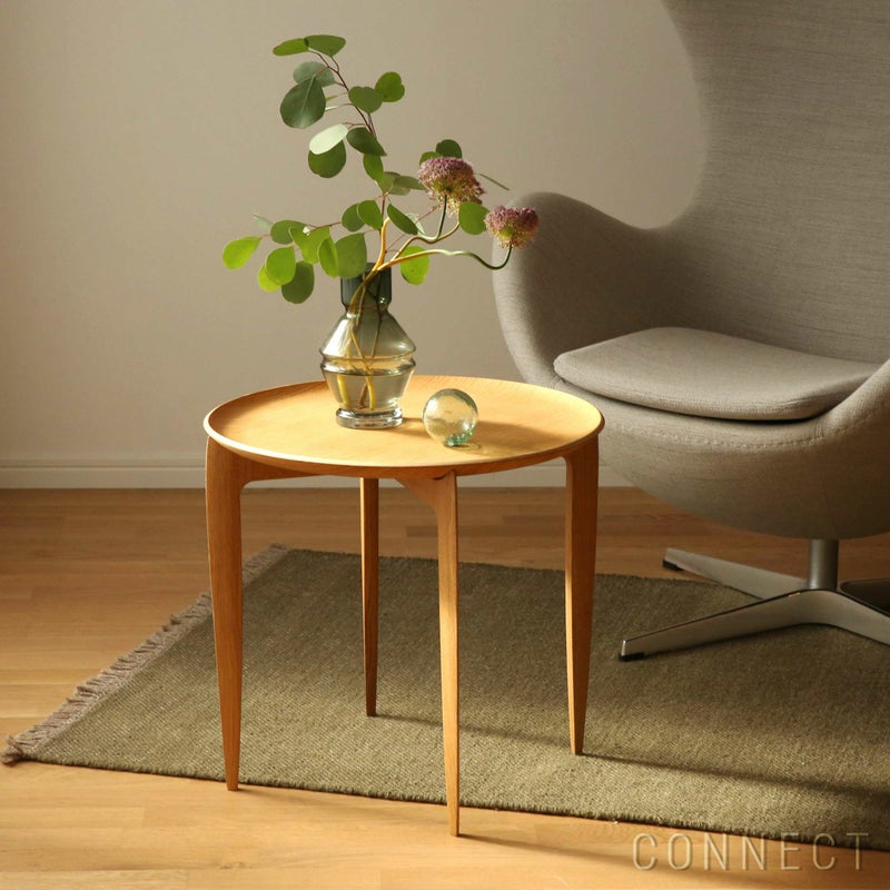 FRITZ HANSEN（フリッツ・ハンセン） / TRAY TABLE（トレイテーブル） / 折りたたみ式トレイテーブル / φ45cm / オーク