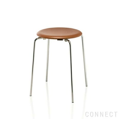 Fritz Hansen(フリッツ ハンセン) Arne Jacobsen アルネ・ヤコブセン /DOT ドットスツール / ワイルドレザー（旧エレガンスレザー）ウォルナット
