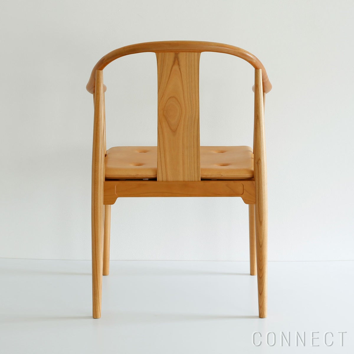 FRITZ HANSEN（フリッツ・ハンセン） / CHINA CHAIR（チャイナチェア） / チェリー（ラッカー仕上げ） / シートクッション：ナチュラルレザー
