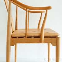 FRITZ HANSEN（フリッツ・ハンセン） / CHINA CHAIR（チャイナチェア） / チェリー（ラッカー仕上げ） / シートクッション：ナチュラルレザー