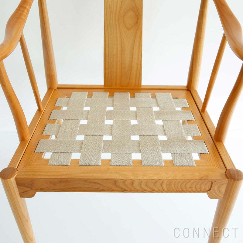 FRITZ HANSEN（フリッツ・ハンセン） / CHINA CHAIR（チャイナチェア） / チェリー（ラッカー仕上げ） / シートクッション：ナチュラルレザー
