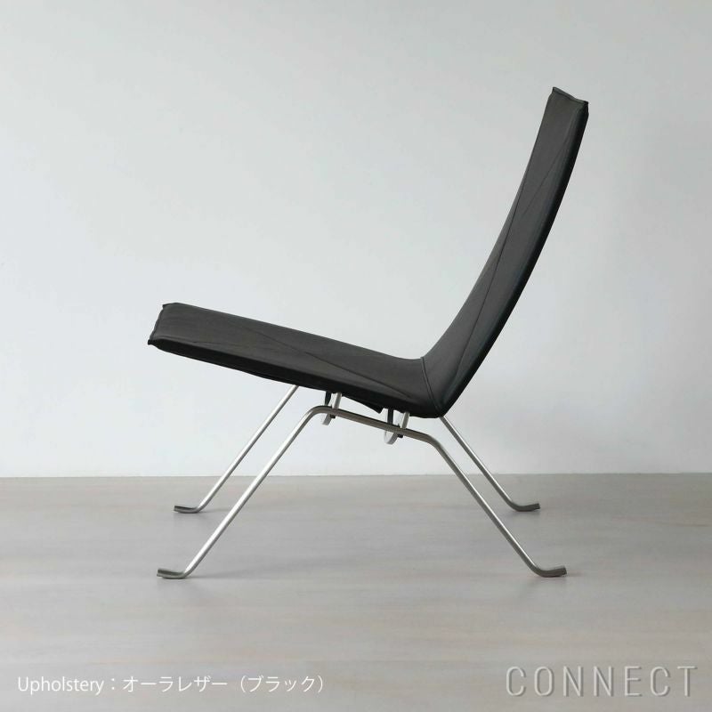 Fritz Hansen(フリッツ ハンセン)　PK22(ピーケー22)   オーラレザー（旧クラシックレザー）ブラック