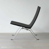 Fritz Hansen(フリッツ ハンセン)　PK22(ピーケー22)   オーラレザー（旧クラシックレザー）ブラック