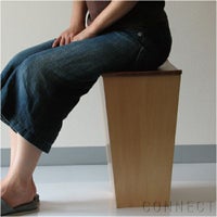 Eau/トラッシュボックス スツール　ナチュラル【取寄品】