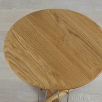 CARL HANSEN & SON （カール・ハンセン＆サン） E021 / EMBRACE LOUNGE TABLE / オーク材・オイル仕上げ・ステンレス脚 / φ48cm / コーヒーテーブル