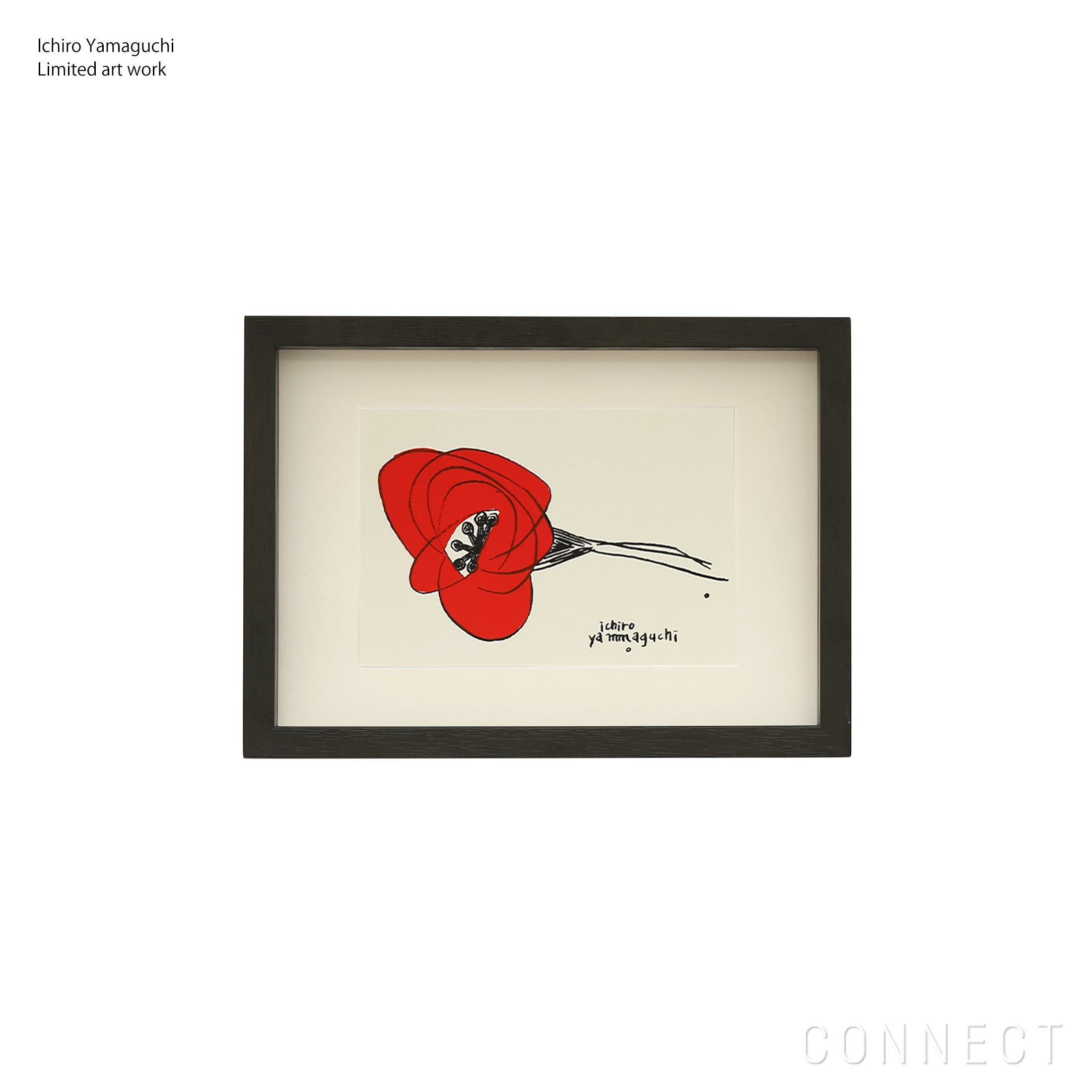 販売終了］【 数量限定 】山口一郎 シルクスクリーン 「赤いHANA