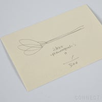 【 数量限定 】山口一郎 シルクスクリーン 「赤いHANA」/ アートポスター / ポストカードサイズ