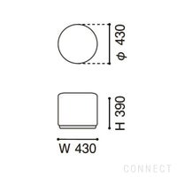 KARIMOKU NEW STANDARD（カリモク ニュースタンダード） / ELEPHANT POUF LOUNGE（エレファントプーフ ラウンジ）/ Low / Pale Natural