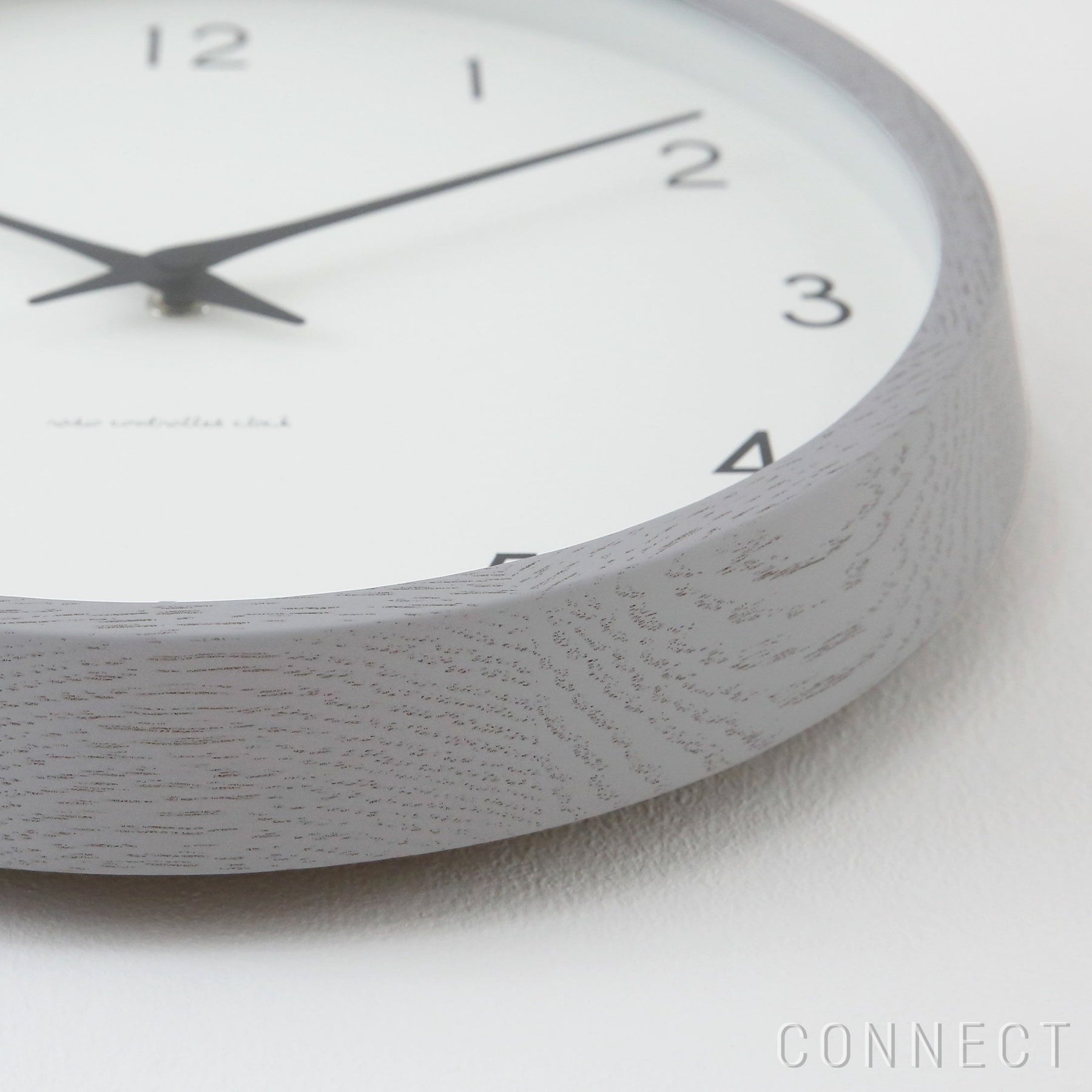 LEMNOS ( レムノス )/Campagne(カンパーニュ) グレー/オーク・ウレタン塗装 掛け時計 電波時計【CONNECT別注】