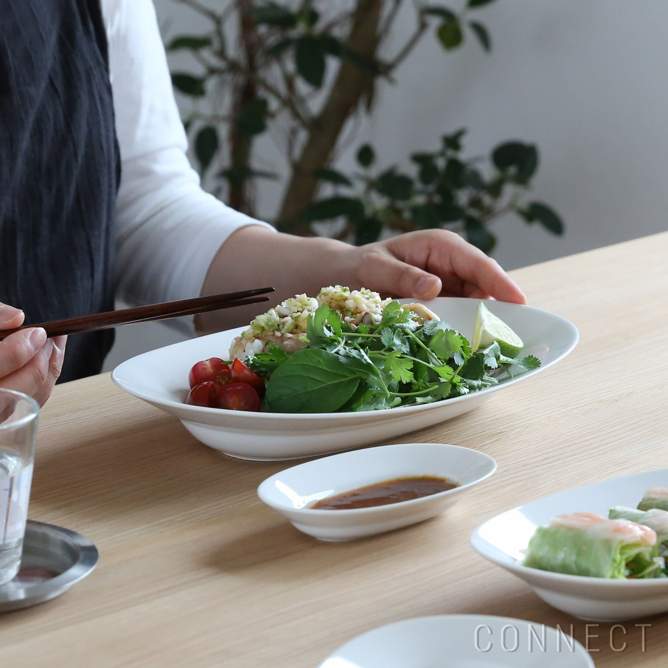yumiko iihoshi porcelain（イイホシユミコ） / Oval plate SS