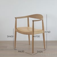 PP Mobler（PPモブラー） PP503 チェア / オーク材・ソープフィニッシュ / スタンダードレザー / ナチュラル