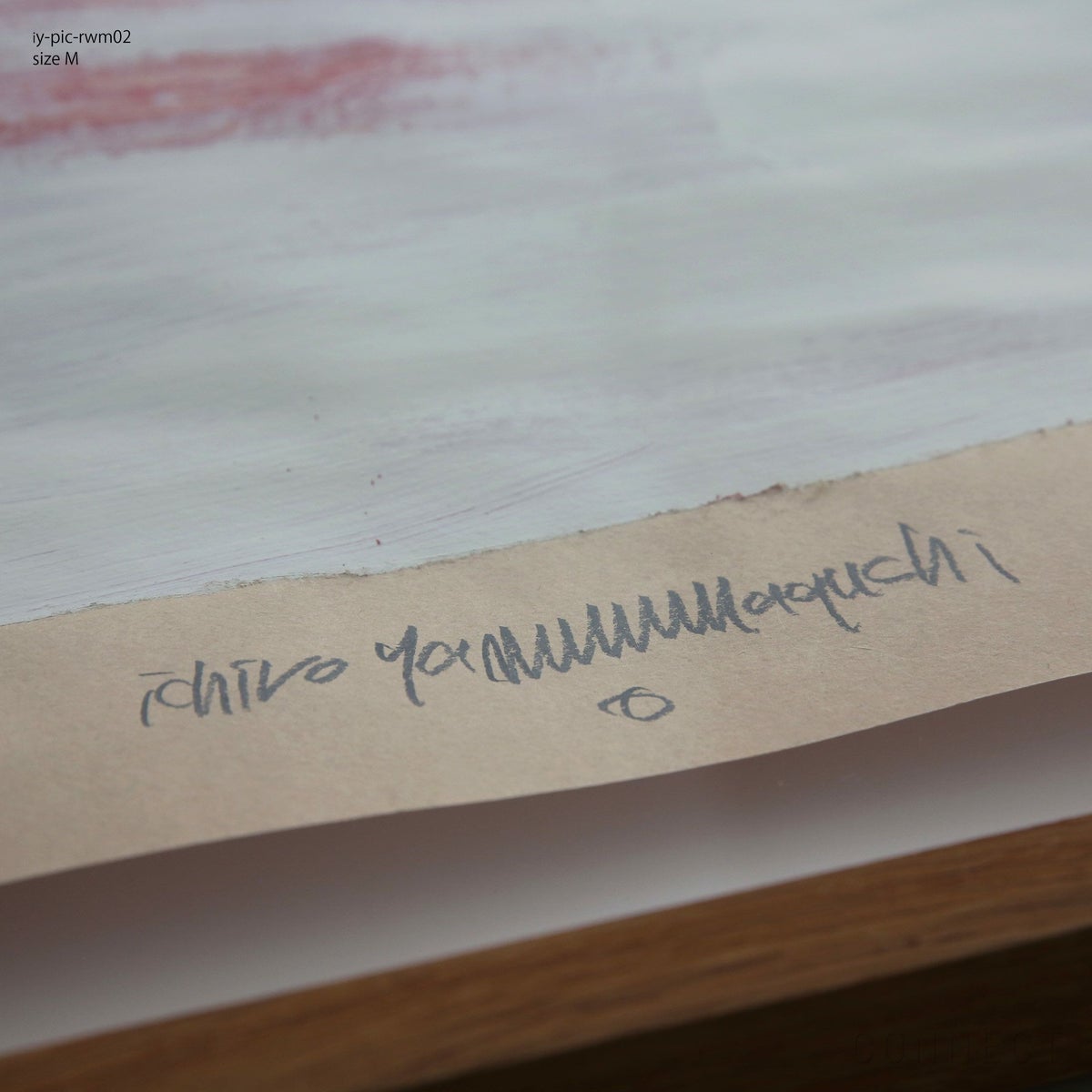 山口一郎 / Mサイズ（W475×H635mm） / 赤と白 / iy-pic-rwm02