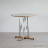 CARL HANSEN & SON（カール・ハンセン＆サン） / E020 EMBRACE TABLE / オーク材・ホワイトオイル仕上げ・ホワイトラミネート・ステンレス脚 φ79.5cm / テーブル