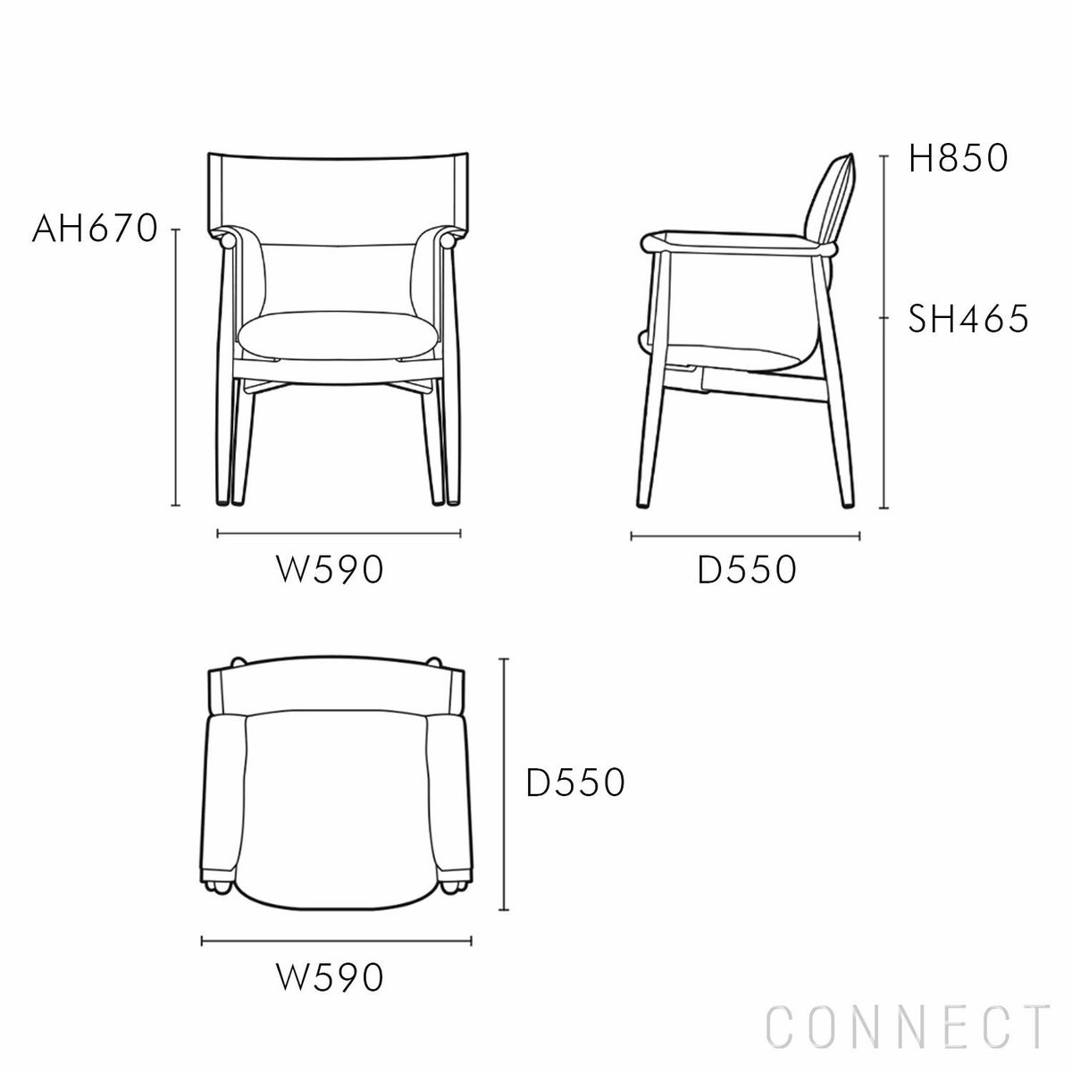 CARL HANSEN & SON（カール・ハンセン＆サン） / E005 / EMBRACE ARMCHAIR / オーク材・オイル仕上げ / sif95 / アームチェア