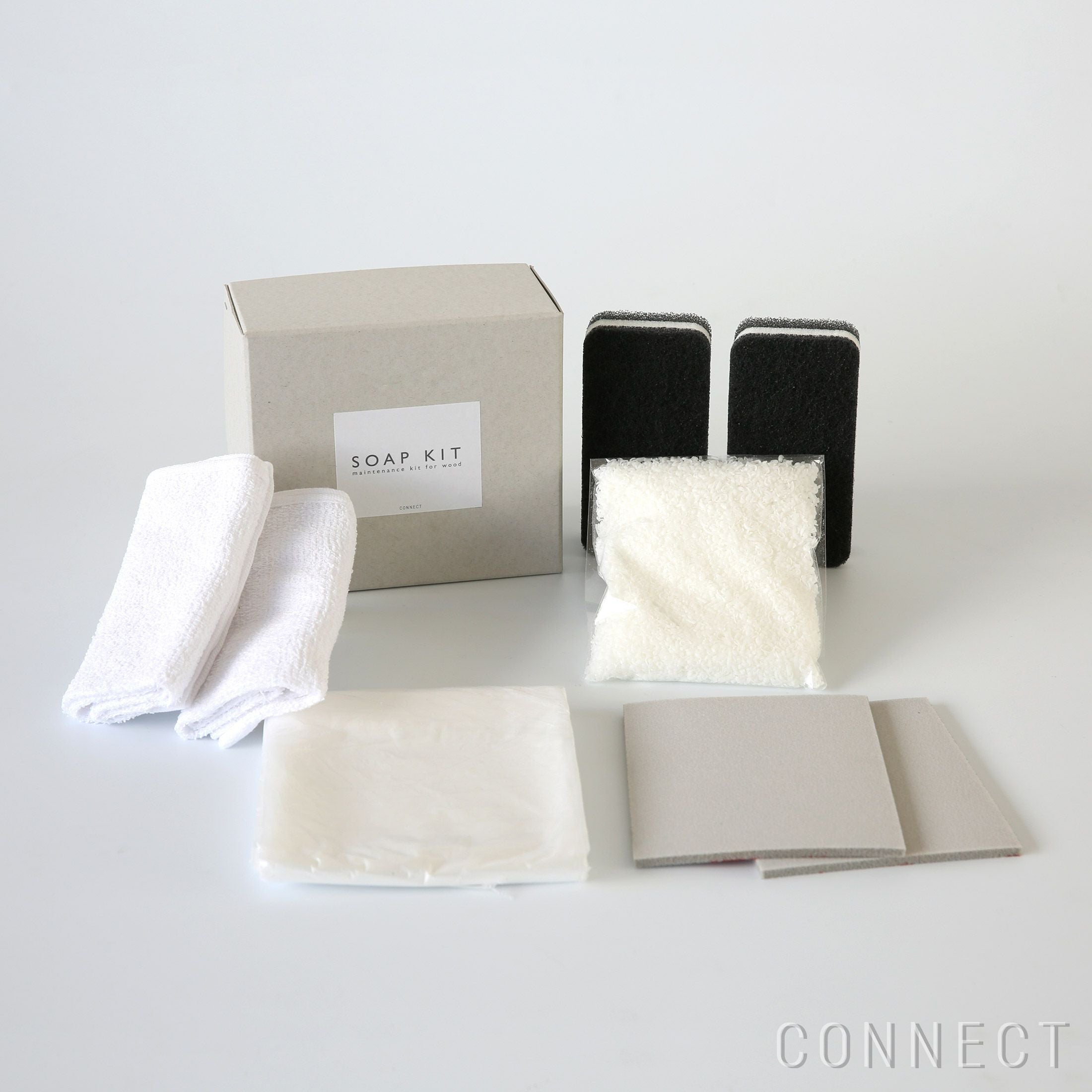 CONNECTオリジナルソープキット / 木製家具用ケアセット（ソープ仕上げ