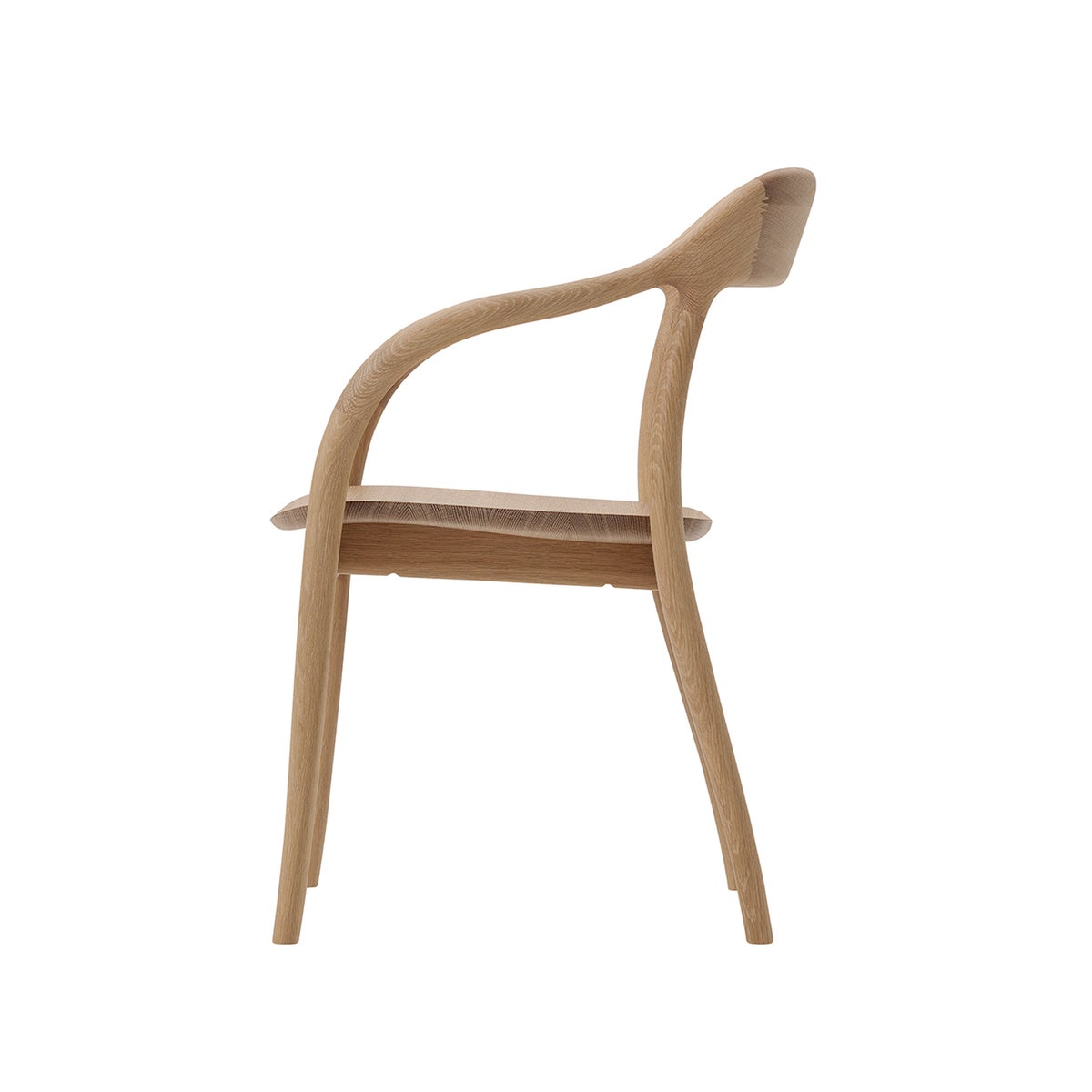 MARUNI COLLECTION（マルニコレクション） / Tako / アームチェア / オーク材 / ウレタン樹脂塗装（ナチュラルホワイト）