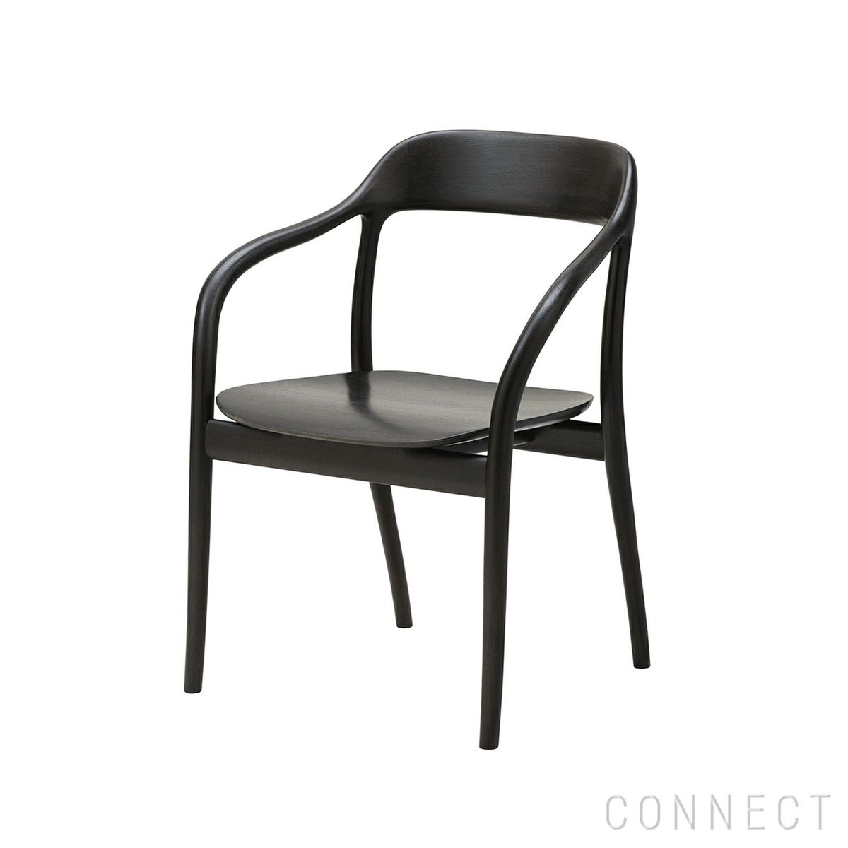 MARUNI COLLECTION（マルニコレクション） / Tako / アームチェア / オーク材 / ウレタン樹脂塗装（ナチュラルブラック）