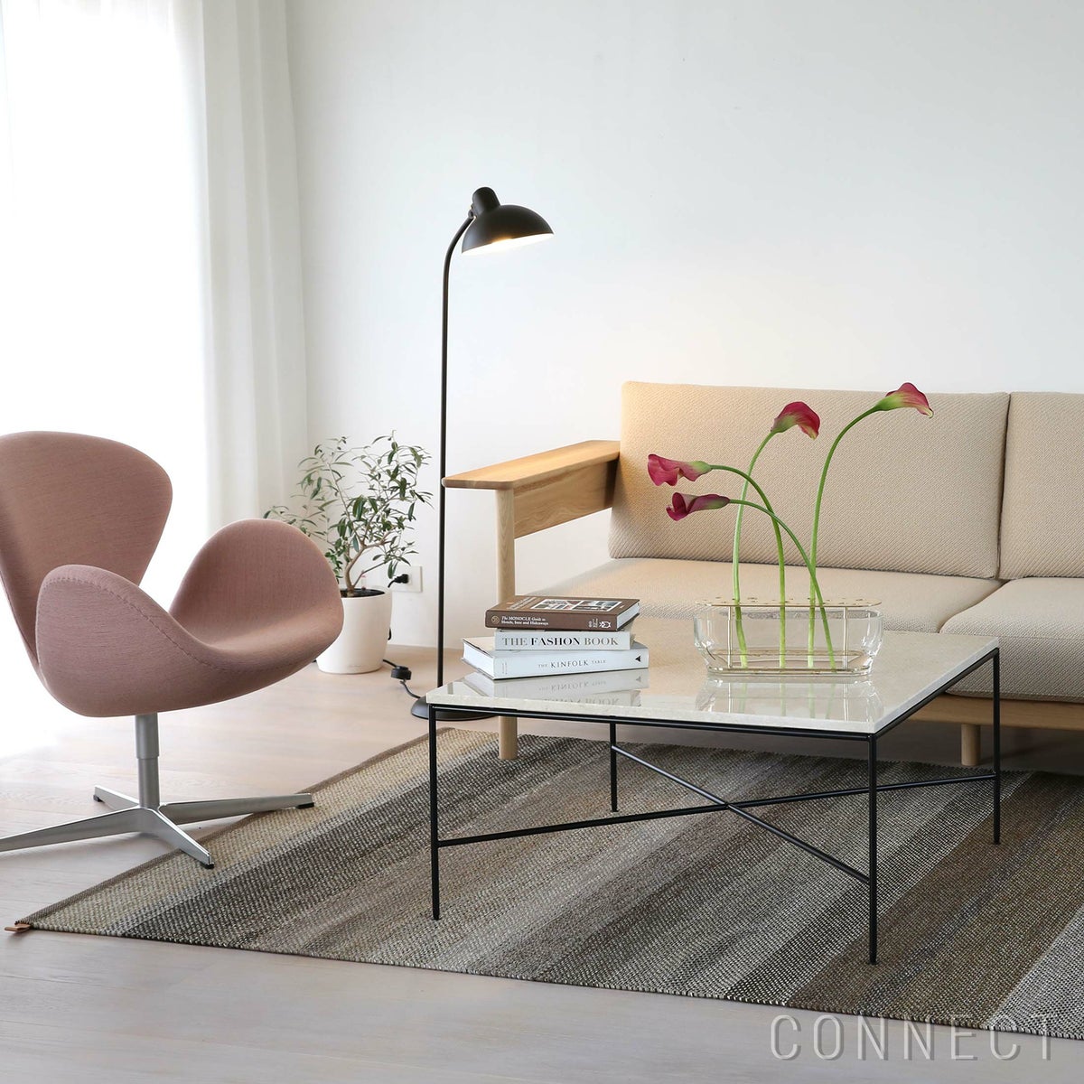 FRITZ HANSEN（フリッツ・ハンセン） / PLANNER COFFEE TABLES（プランナーコーヒーテーブル）MC320 / 大理石（クリーム120）