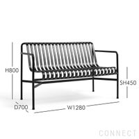 HAY（ヘイ） / PALISSADE（パリサード）ダイニングベンチ / 全3色 / アウトドア