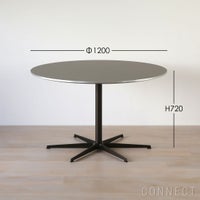 FRITZ HANSEN（フリッツ・ハンセン） / TABLE SERIES（テーブルシリーズ）A825 / 円テーブル / グレー / ブラウンブロンズ脚 / Ø120cm
