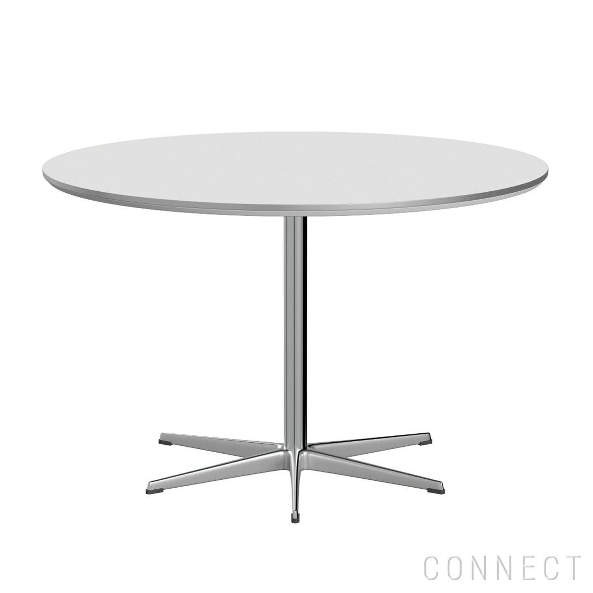 FRITZ HANSEN（フリッツ・ハンセン） / TABLE SERIES（テーブルシリーズ）A825 / 円テーブル / ホワイト / シルバーグレー脚 / Ø120cm