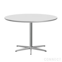 FRITZ HANSEN（フリッツ・ハンセン） / TABLE SERIES（テーブルシリーズ）A825 / 円テーブル / ホワイト / シルバーグレー脚 / Ø120cm