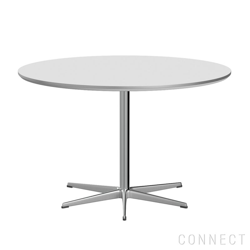 FRITZ HANSEN（フリッツ・ハンセン） / TABLE SERIES（テーブルシリーズ）A825 / 円テーブル / ホワイト / シルバーグレー脚 / Ø120cm
