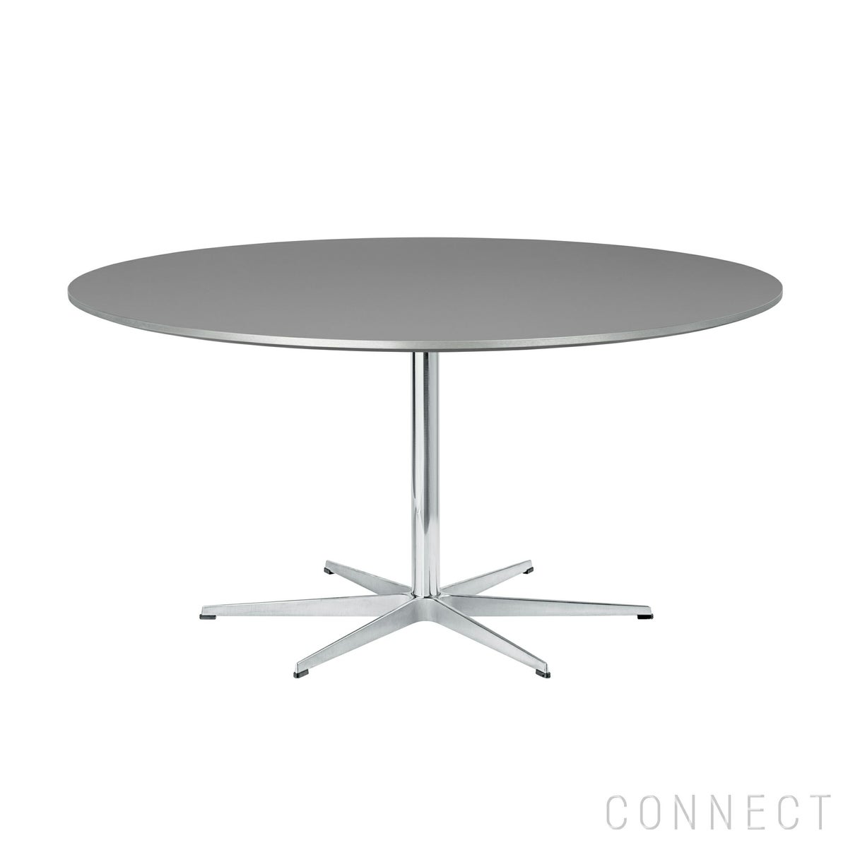 FRITZ HANSEN（フリッツ・ハンセン） / TABLE SERIES（テーブルシリーズ）A826 / 円テーブル / グレー / クローム脚 / Ø145cm