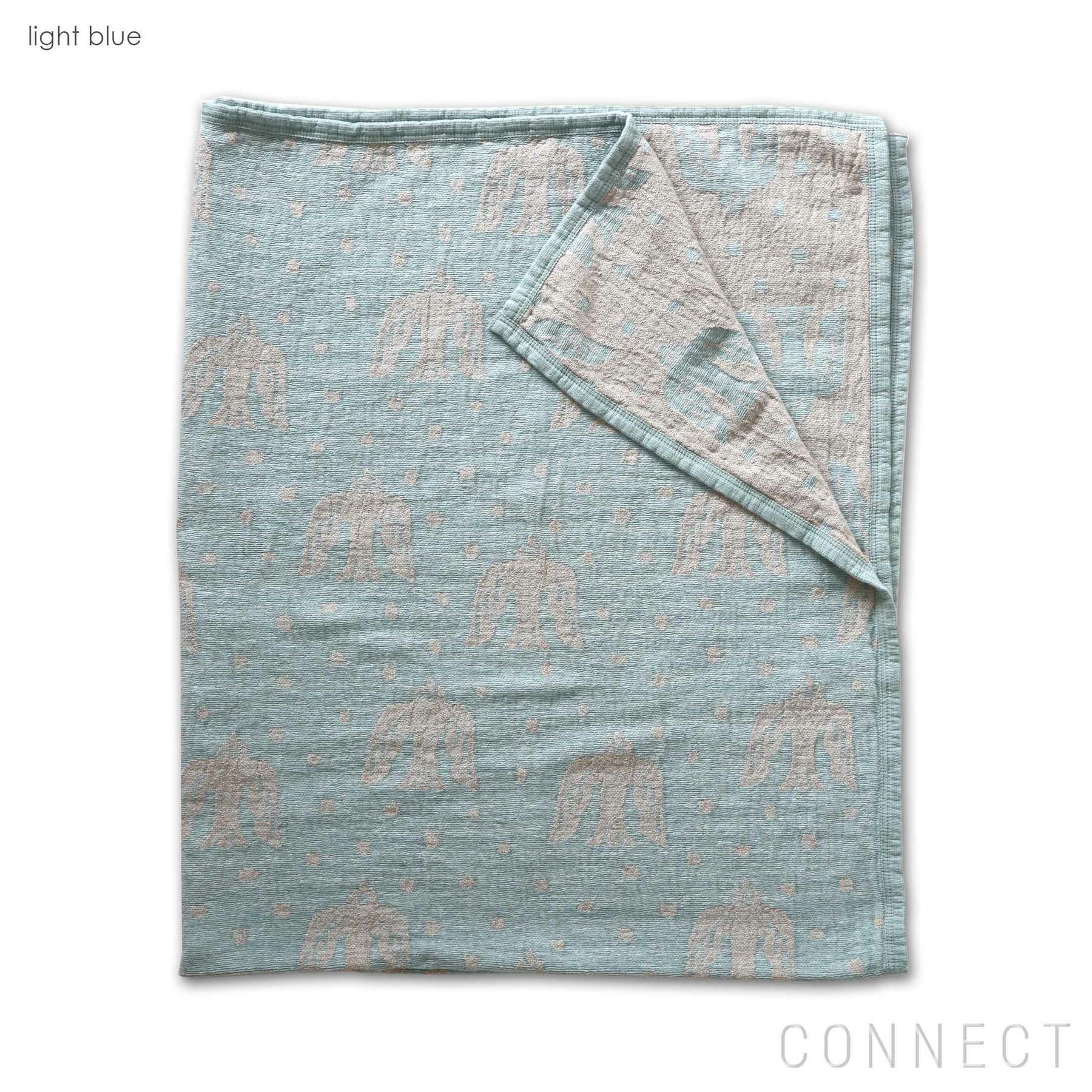 リネン＆シュニールコットンブランケット birds in the snow / シングル 140×180cm