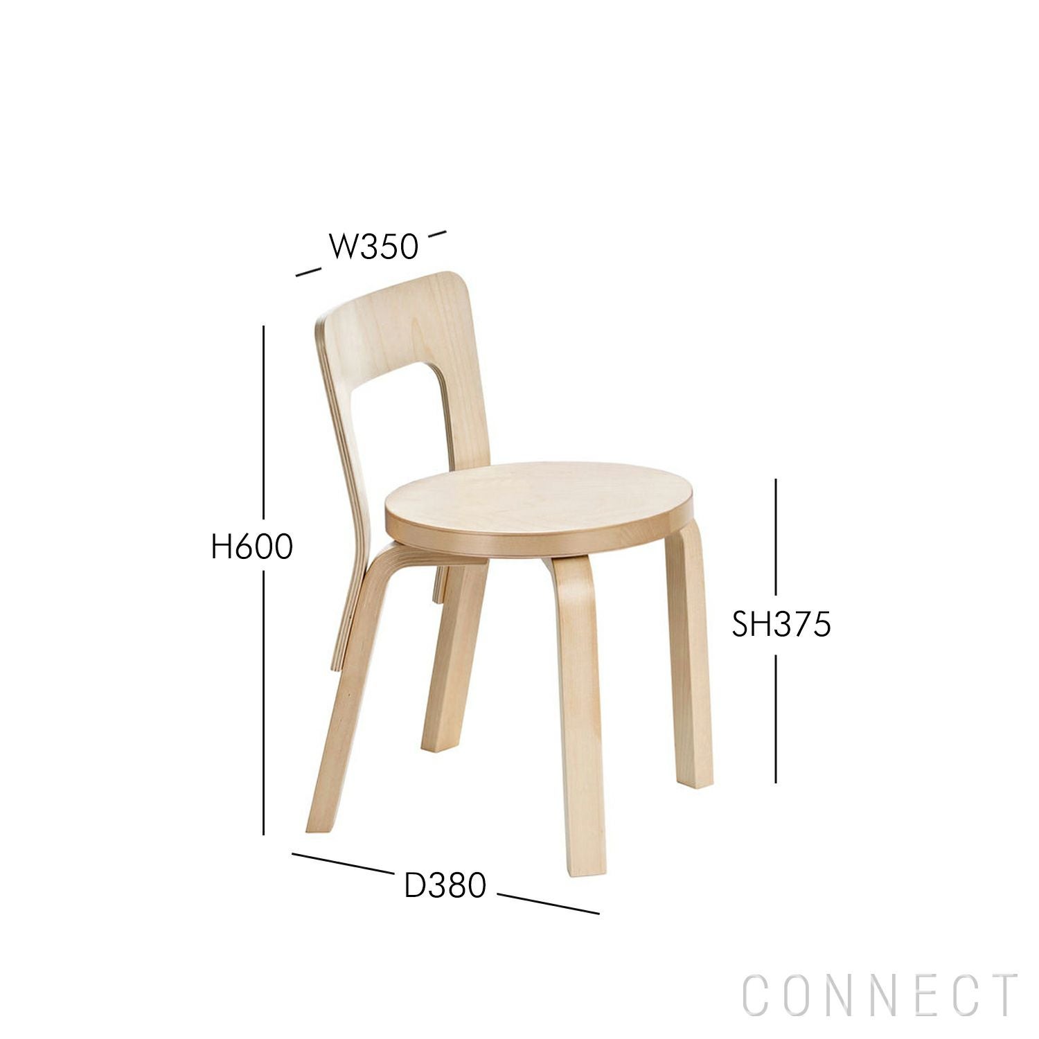 Artek（アルテック）/ N65 子ども用チェア / バーチ材・ナチュラル