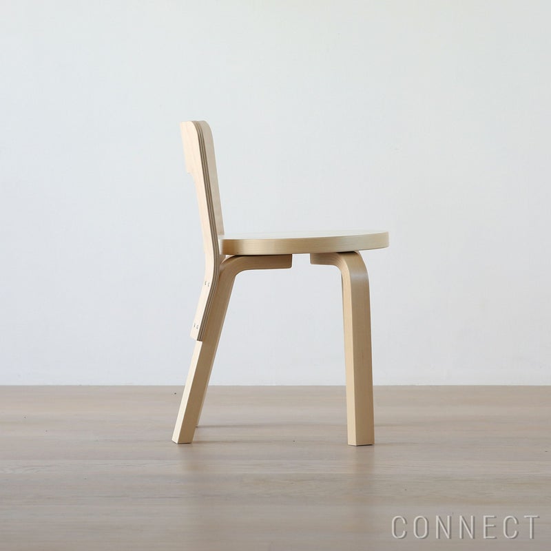 Artek（アルテック） / N65 子ども用チェア / バーチ材・ナチュラルラッカー仕上げ / 座面・ホワイトラミネート / ベビーチェア