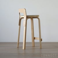 Artek（アルテック） / K65 ハイチェア / バーチ材・ ナチュラルラッカー仕上げ / 座面・ブラックリノリウム / スツール