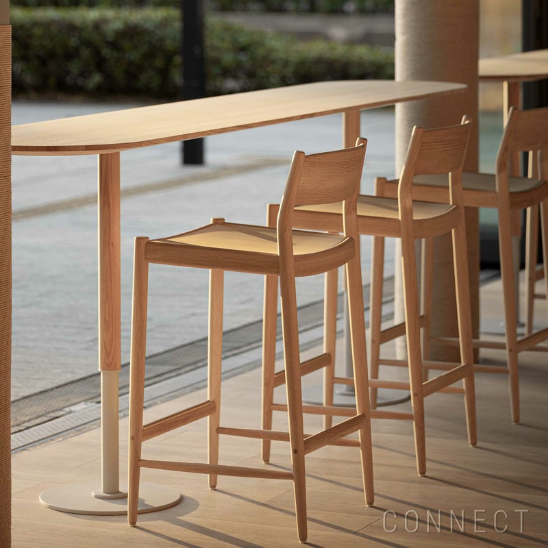 KARIMOKU CASE STUDY（カリモクケーススタディ） / MINATOMIRAI N-BS01-HIGH / ノームバースツール（ HIGH）/ Wood Seat