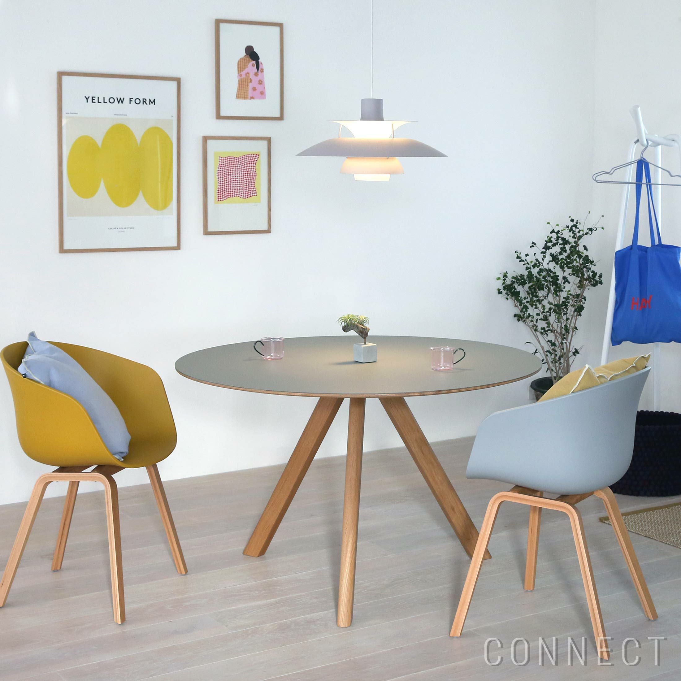 ⭐︎展示品　HAY cph20 グレーリノリウム　φ120 ダイニングテーブル ポイント5倍】HAY（ヘイ） / CPH 20 ROUND（ラウンド） / Φ120cm